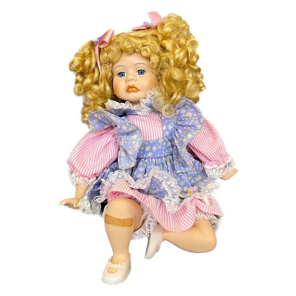 Vintage Porcelain Crying Boo Boo Teary Eyed Doll